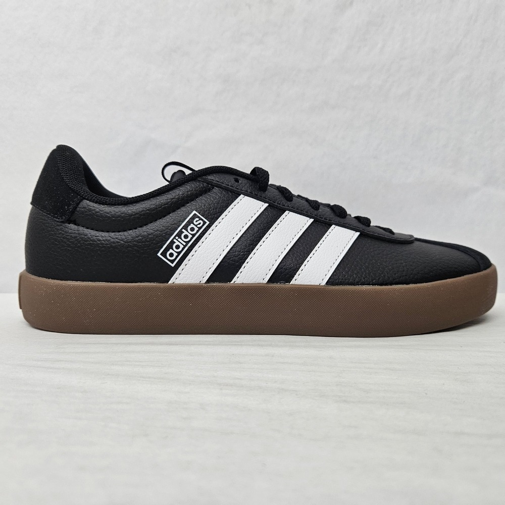 Adidas VL Court 3.0 Skateboarding Shoes ID6286 Black White Gum Men's Size 8.5 - Picture 11 of 11